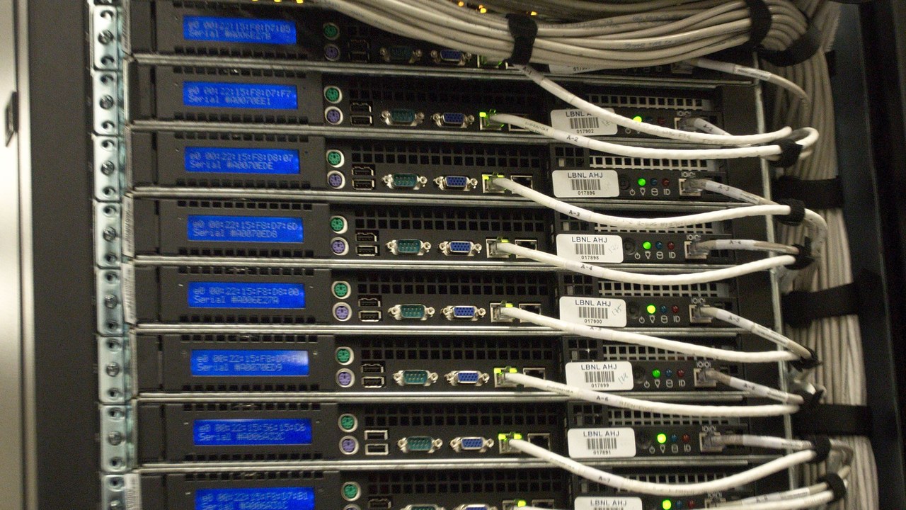 Server racks in a data centre