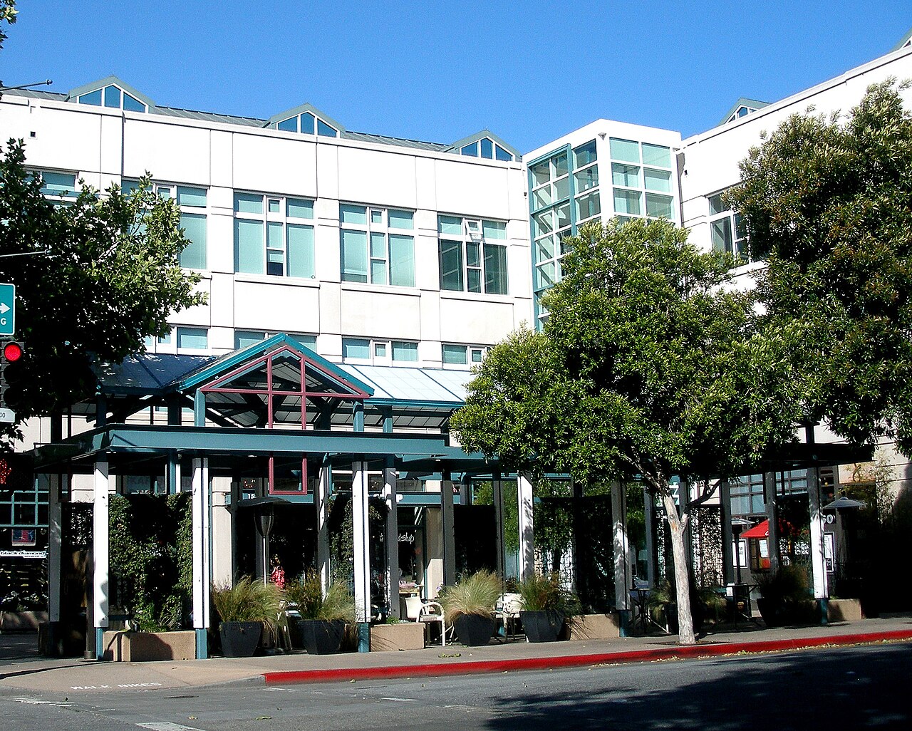 Facebook headquarters in downtown Palo Alto, California
